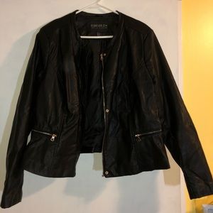 Forever 21 Leather Jacket 3x